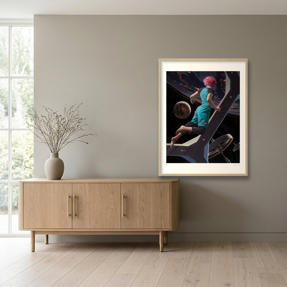 Lights of Home — 60×80cm, 24×31" Oak Frame