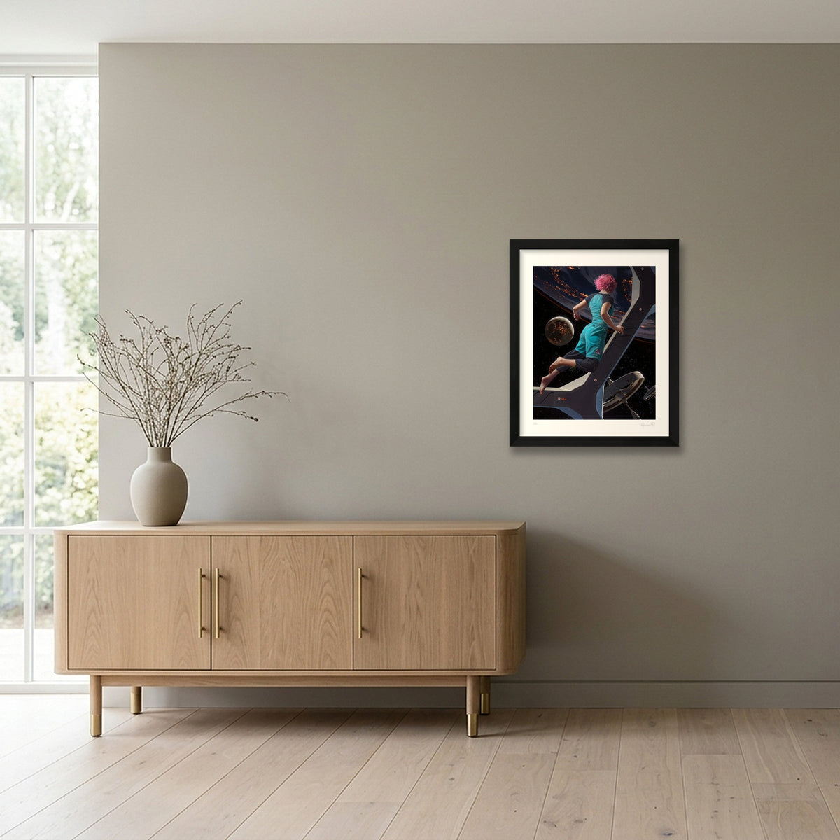 Lights of Home — 28×35cm, 11×14" Black Frame