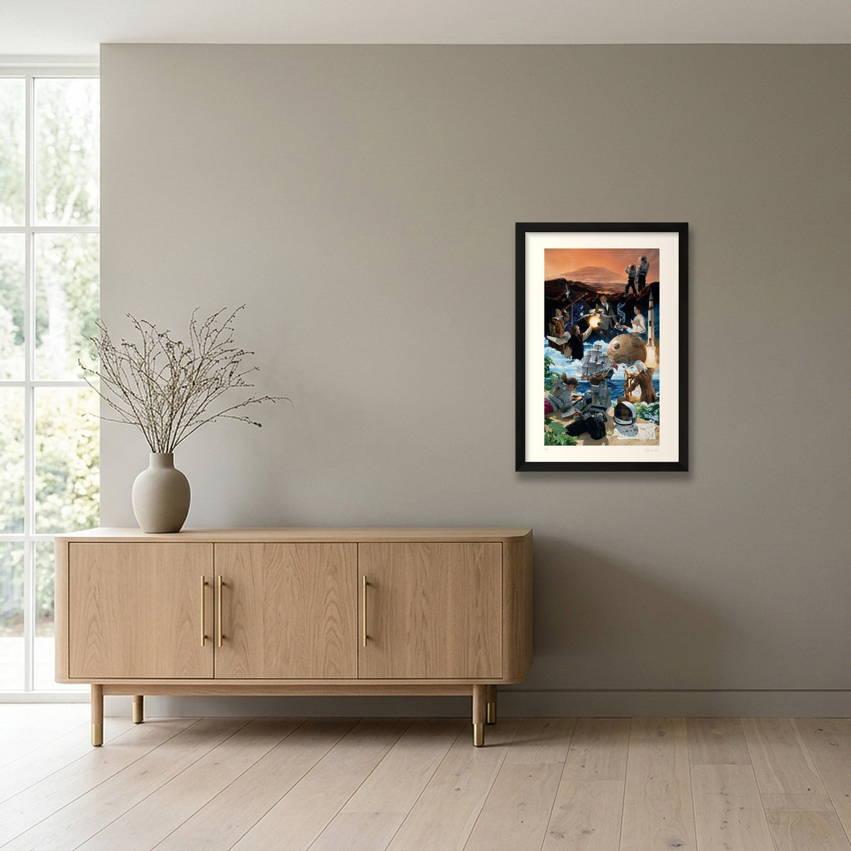 Terra Incognita — 30×45cm, 12×18" Black Frame