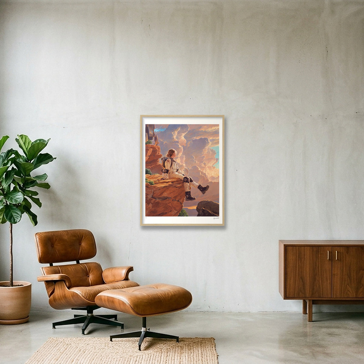 Evening Breeze — 60×80cm, 24×31" Oak Frame