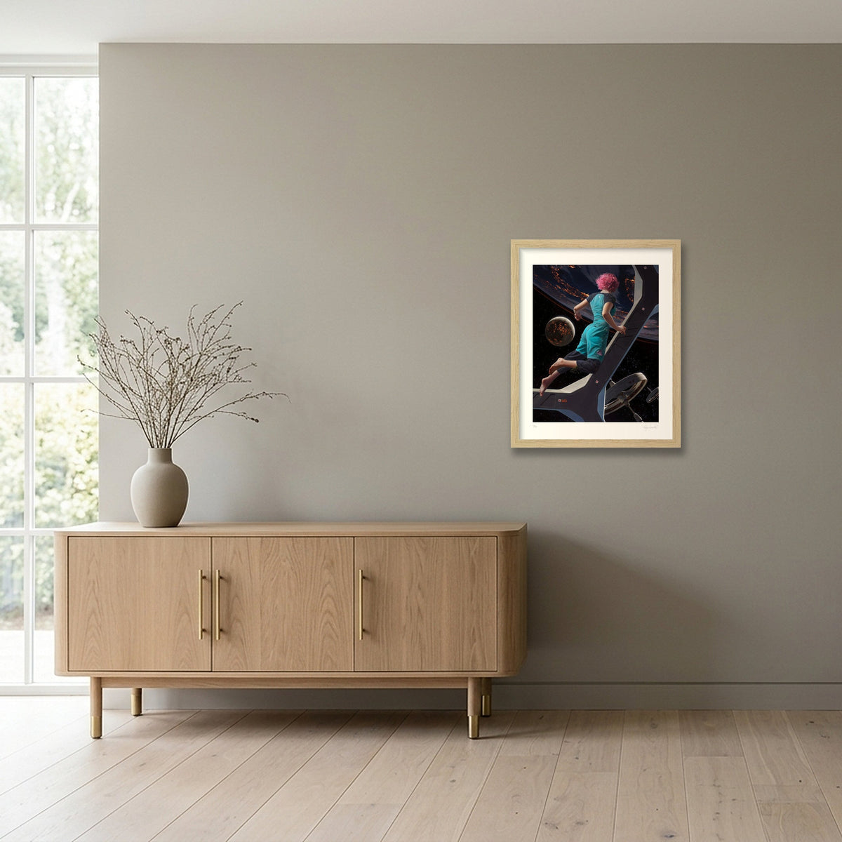 Lights of Home — 28×35cm, 11×14" Oak Frame