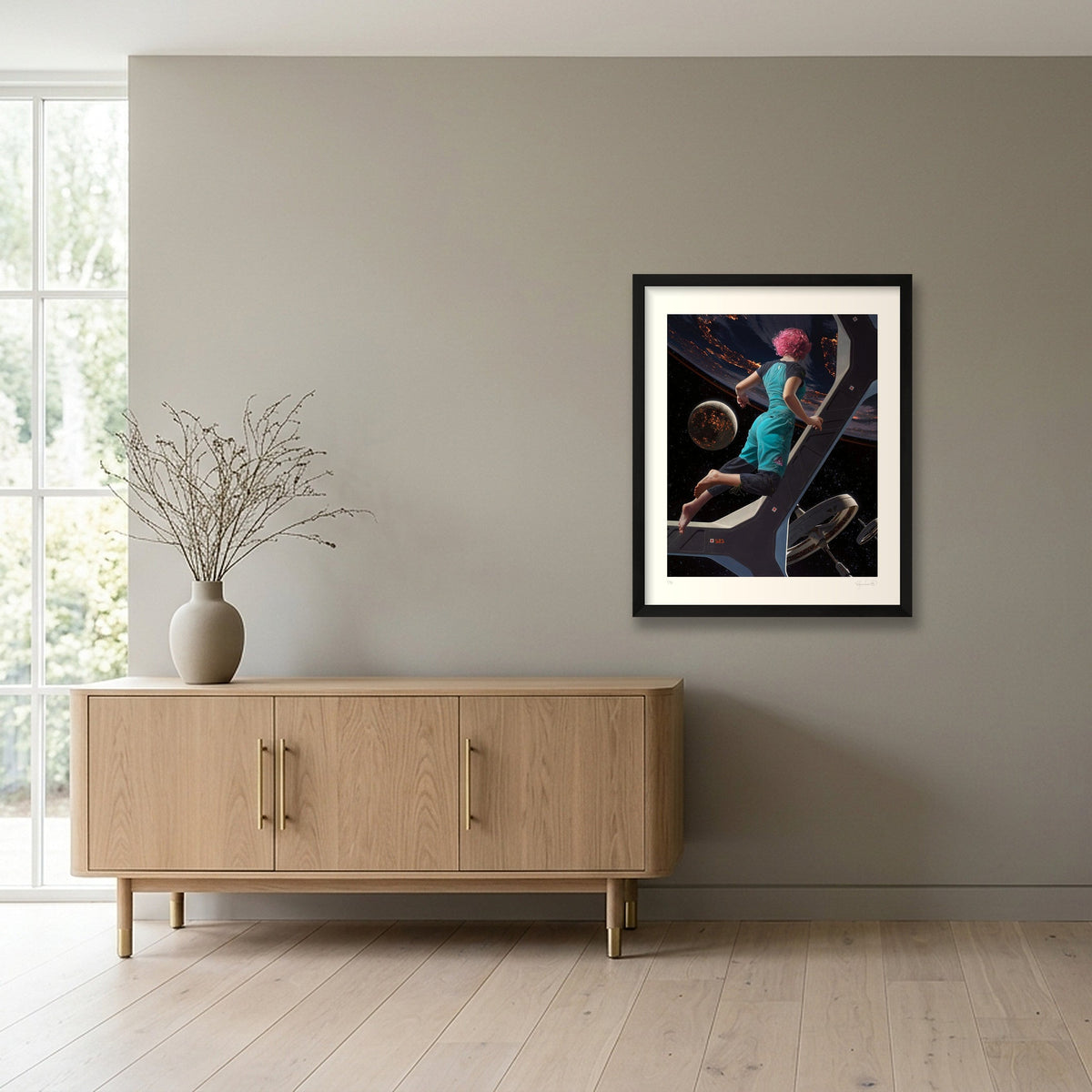 Lights of Home — 40×50cm, 16×20" Black Frame
