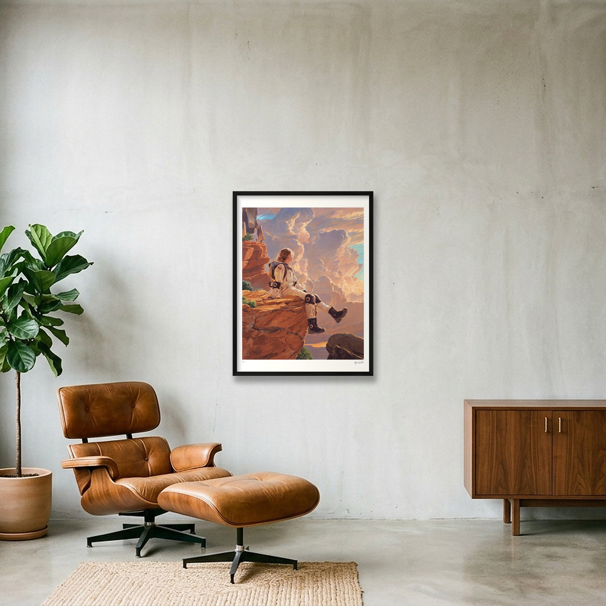 Evening Breeze — 60×80cm, 24×31" Black Frame