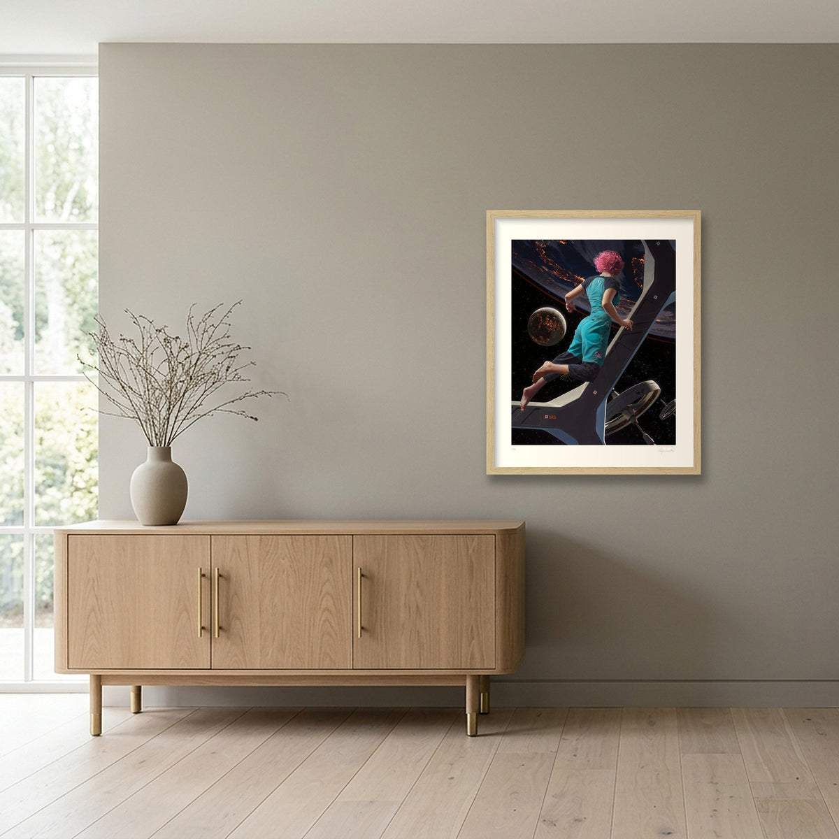Lights of Home — 40×50cm, 16×20" Oak Frame
