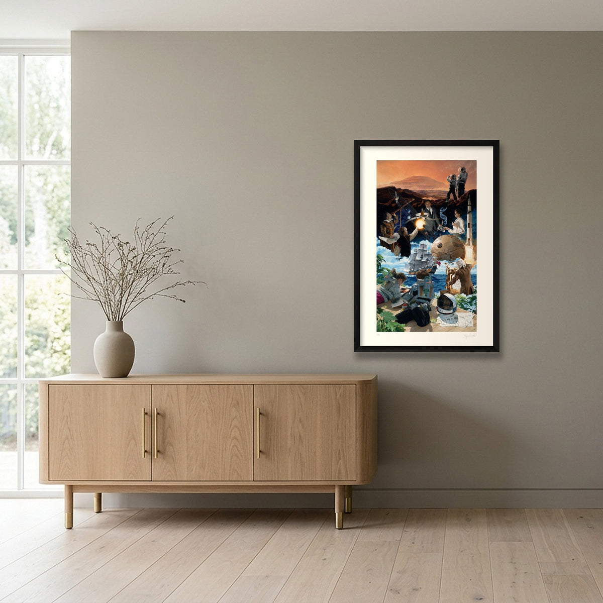 Terra Incognita — 40×60cm, 16×24" Black Frame